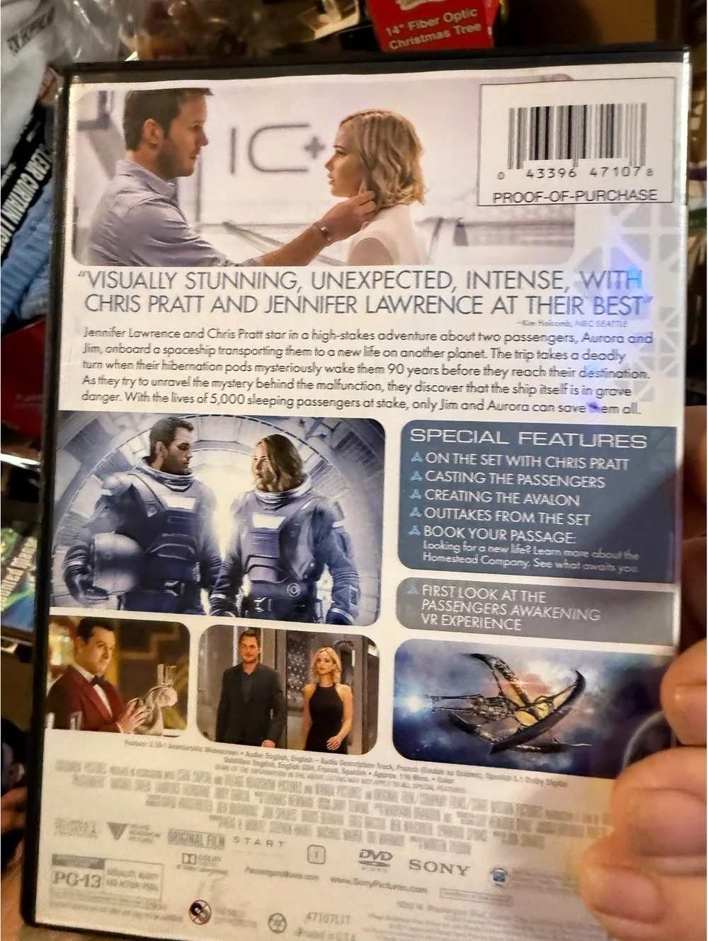 Passengers DVD Movie Jennifer Lawrence Chris Pratt